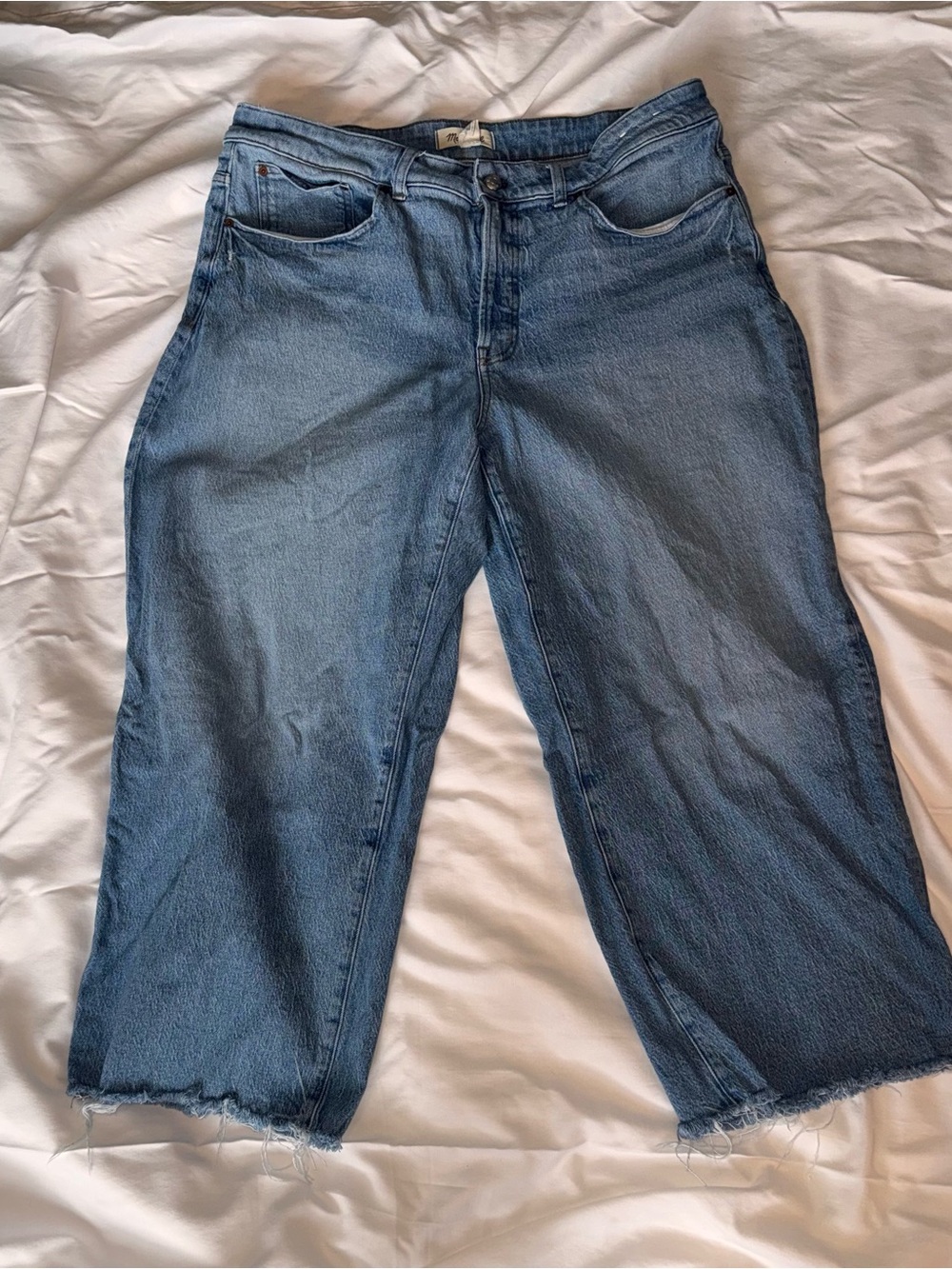 Madewell Light Blue Cropped Ankle Jeans